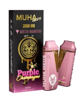 MUHA MEDS PURPLE CHAMPAGNE 3500 MG DISPOSABLE| SATIVA