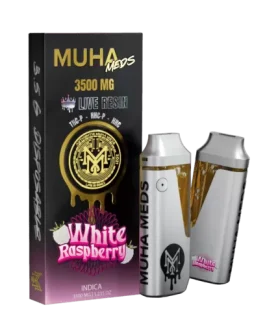 WHITE RASPBERRY MUHA MEDS 3500 MG DISPOSABLE| INDICA