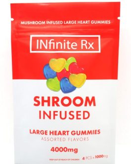 INfinite Rx’s Shroom Infused Large Heart Gummies Edibles